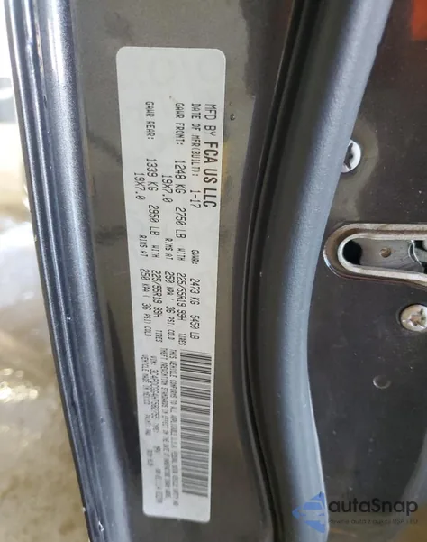 2017 Dodge Journey Crossroad из США, поврежденный, VIN 3C4PDCGG4HT582755